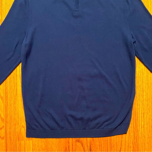 Talbots Intarsia navy Cat sweater size M - Picture 11 of 16